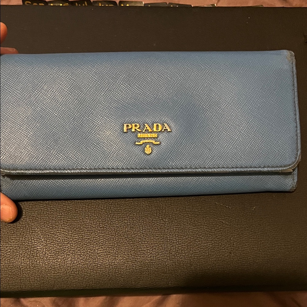 Prada Sky Blue Women's Wallet
